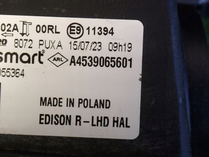 фото №9, Smart a453 fortwo led 14- фара правый лампа правая