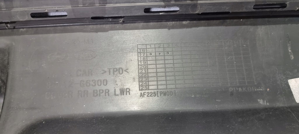 фото №11, Диффузор спойлер бампера задняя kia picanto iii gt-line 17-20