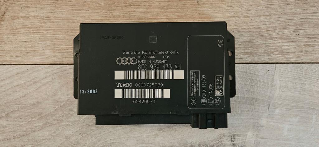 фото №1, Audi a4 b6 модуль комфорта 8e0959433ah