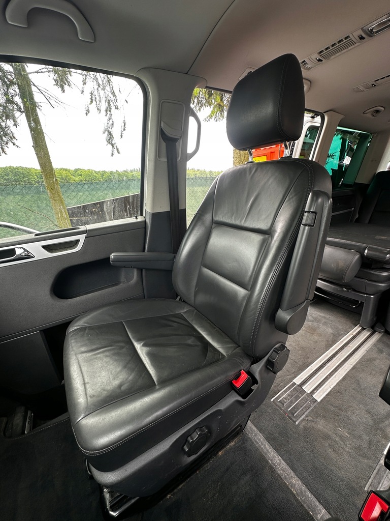 фото №9, Vw t5 t6 multivan czarna комплект сидіння сидінь czarna шкіра ліжко