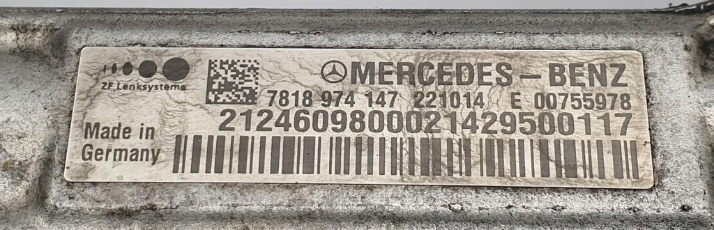 фото №5, Трансмиссия рулевая рейка mercedes w212 4matic a2124609800 europa