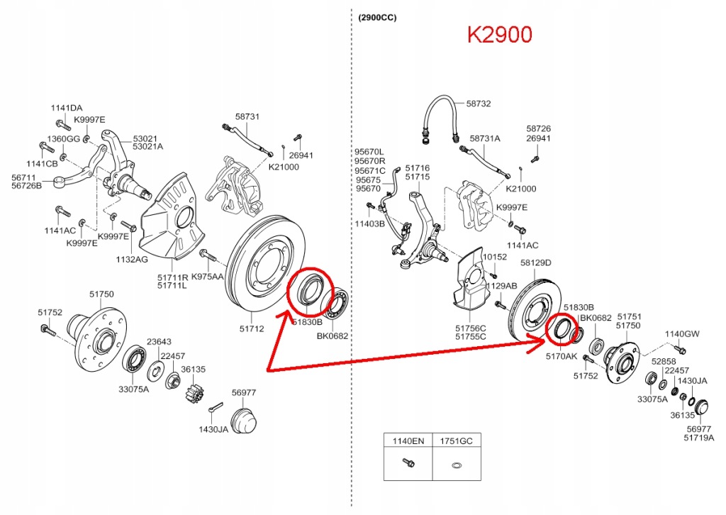 фото №5, Сальник ступица перед kia k2500 k2900 задняя sorento