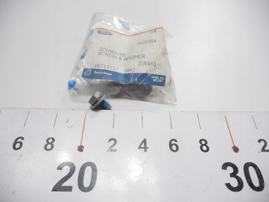 фото №6, Болт, крепление капот двигателя ford fiesta 01-08 / fusion 01-12 оригинальный номер 1421564