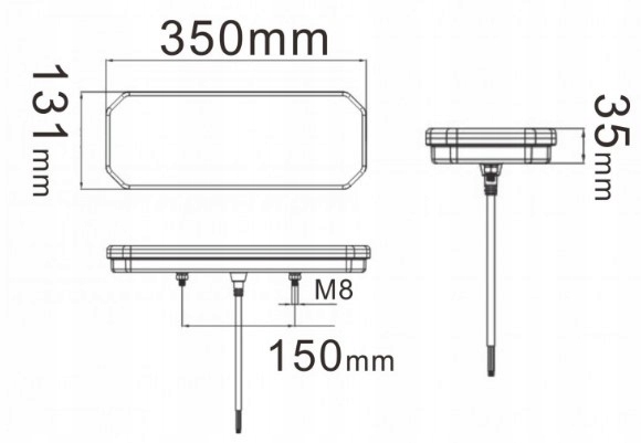 фото №16, Лампа задняя комбинированная led динамический 5 функций набор 2szt лампа 12/24v neon