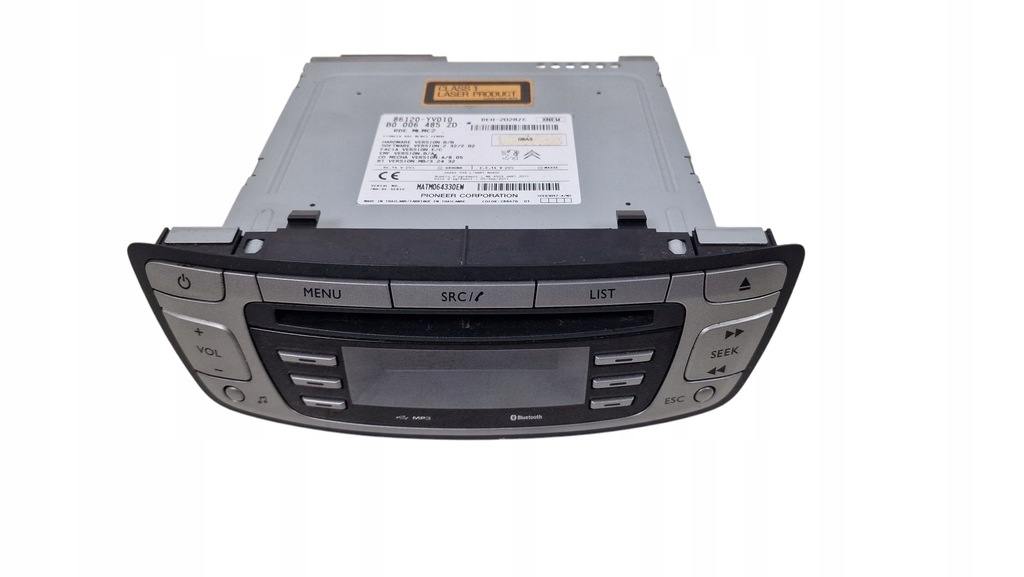 фото №1, Toyota aygo peugeot 107 citroen c1 радио cd pioneer 86120-yv010
