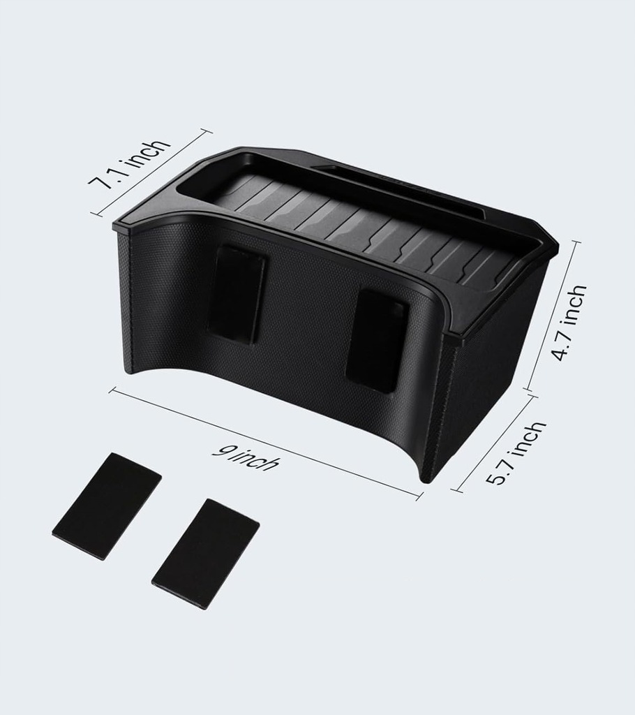 фото №5, Органайзер na задняя консоль средняя с крышка do tesla model 3 чёрный