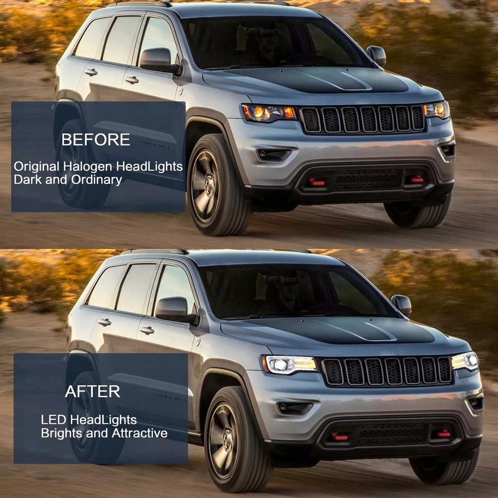 фото №12, Фара лампа kpl vland full led neon тюнинг jeep grand cherokee wk2 lift