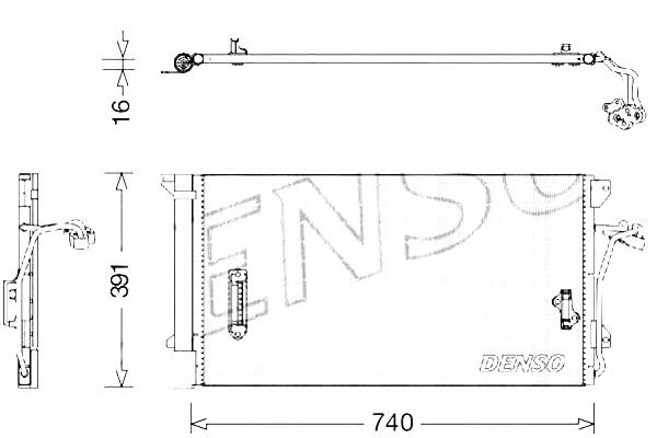 фото №1, Конденсатор кондиціонера audi porsche vw denso