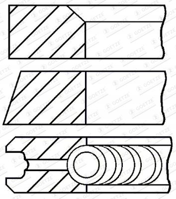 фото №4, 93 std 1.5-2-2 набір кілець поршня ford ranger mazda b-serie