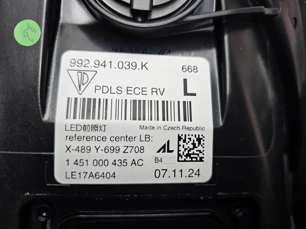 фото №7, Porsche 992 911 лампа full led pdls лівий новий org 992941039k