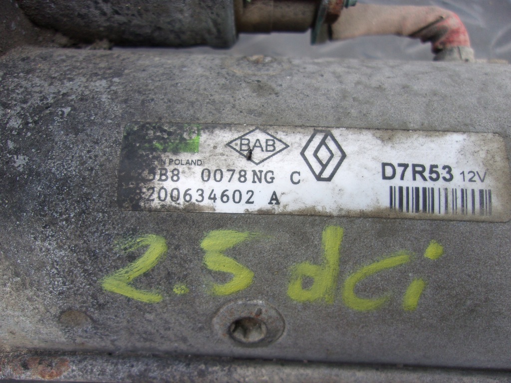 фото №5, Master ii 2.5 dci стартер d7r34