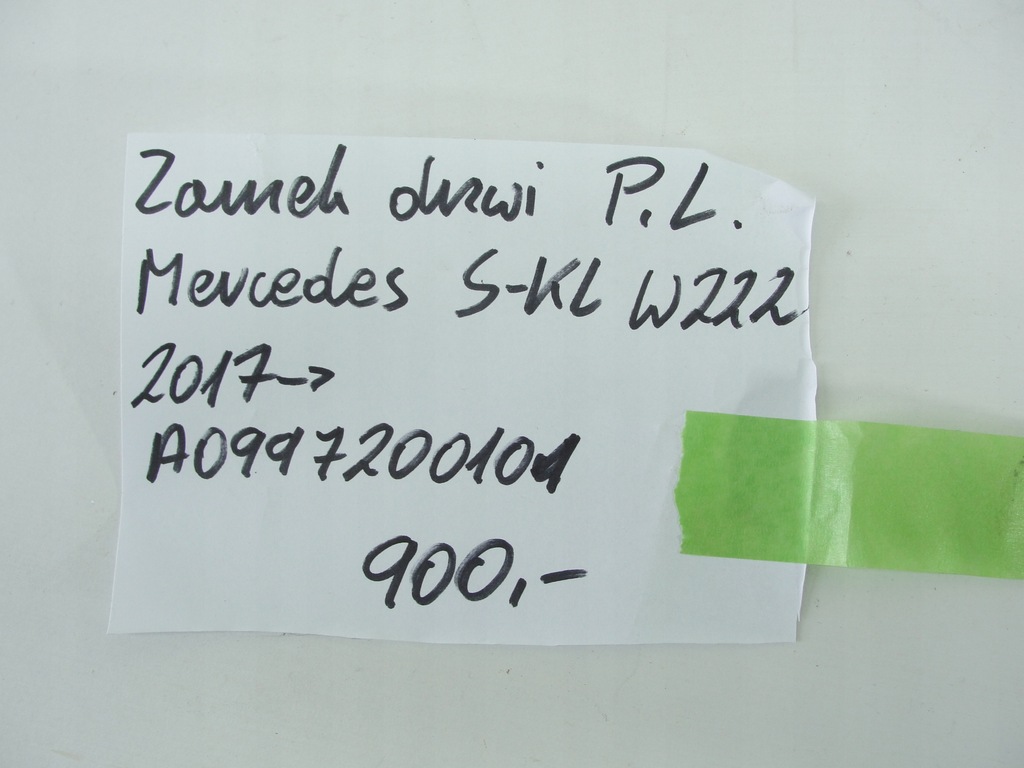 фото №6, Замок дверь перед левый mercedes s-kl w222 2017- a0997200101