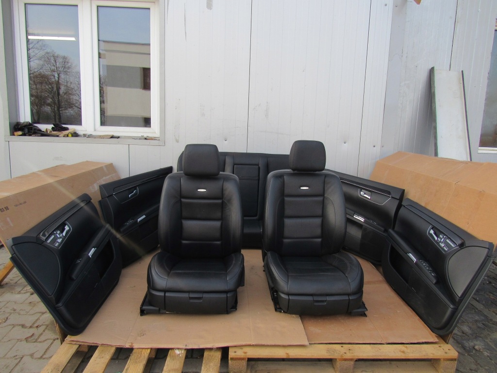 фото №1, Mercedes s w221 63 amg обивка сиденья заднее сиденье