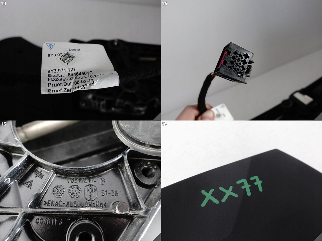 фото №15, Porsche cayenne 9y3 coupe крышка багажника механизм привод спойлер спойлер крыло задняя