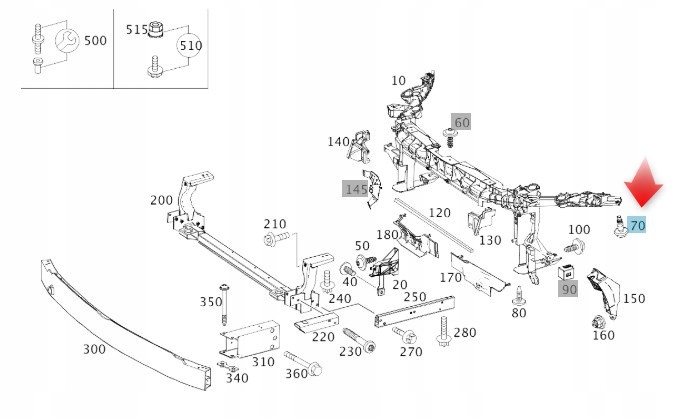 Купити Болт поперечина передній mercedes m8x25 a0199906301
