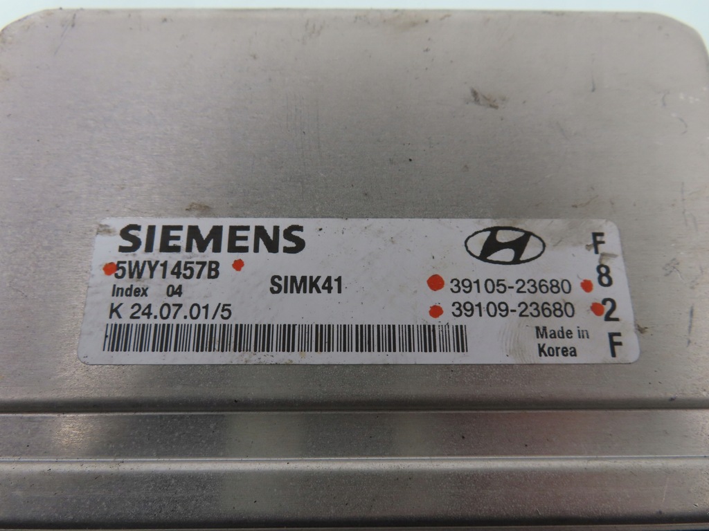 фото №7, Блок керування hyundai matrix 1.8 5wy1457b 3910523680 3910923680