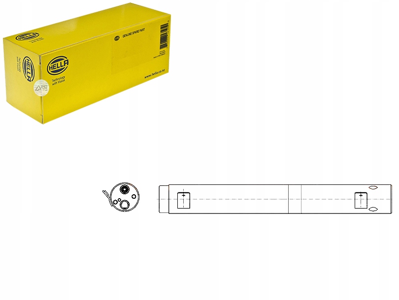 фото №1, Hella осушитель кондиционера db a-klasa w169 04-