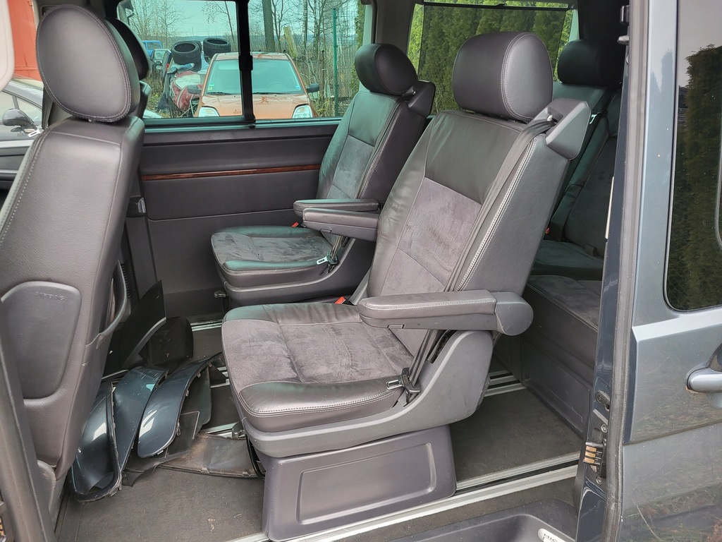 фото №9, Vw t5 t6 multivan caravelle сидіння сидіння перед салон рейки алькантара