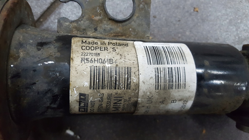 фото №3, Mini cooper s 1.6 амортизатор левый задняя 22270185