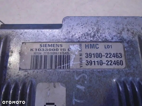 фото №4, Бортовий комп'ютер двигуна hyundai accent i 1.5 12v 39110-22460