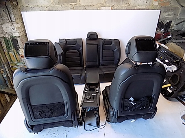 фото №8, Citroen ds5 11- сидіння сидіння заднє сидіння обшивки тунель czarna шкіра комплект