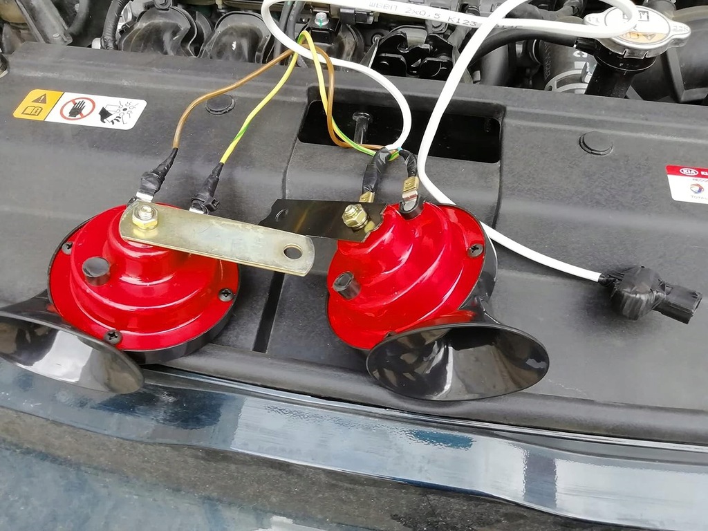 фото №14, 2szt сигнал звуковий клаксон черв'як 12v 110db