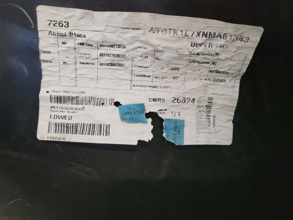 фото №7, Ford mustang mach-e mache бампер задняя задний lj8b17d781a оригинал oem