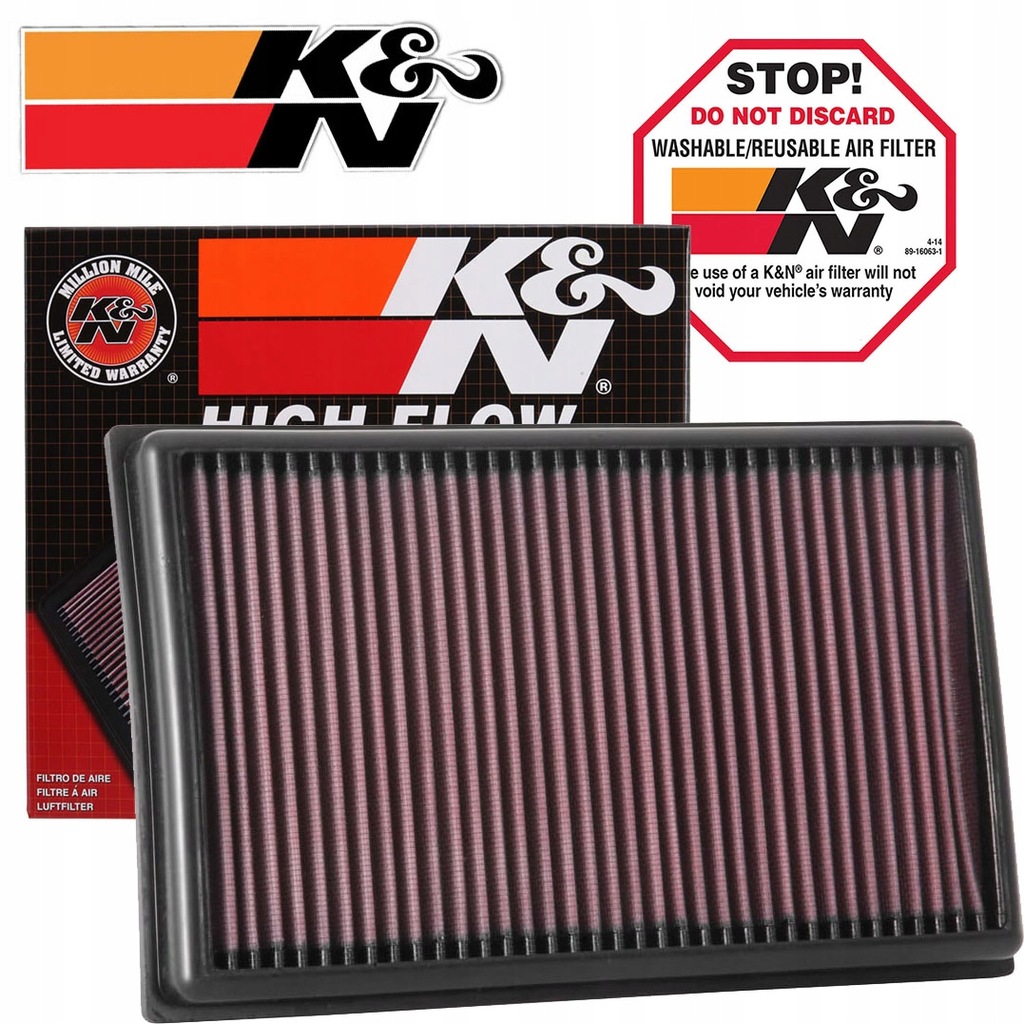 фото №1, K&n фильтр воздуха mini r53 cooper s 33-2270