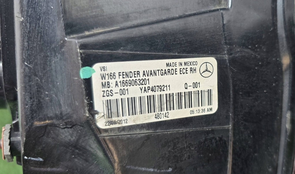 фото №4, Лампа права задня mercedes ml w166