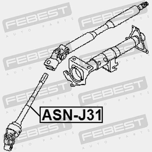 фото №2, Wał приводной нижний febest asn-j31