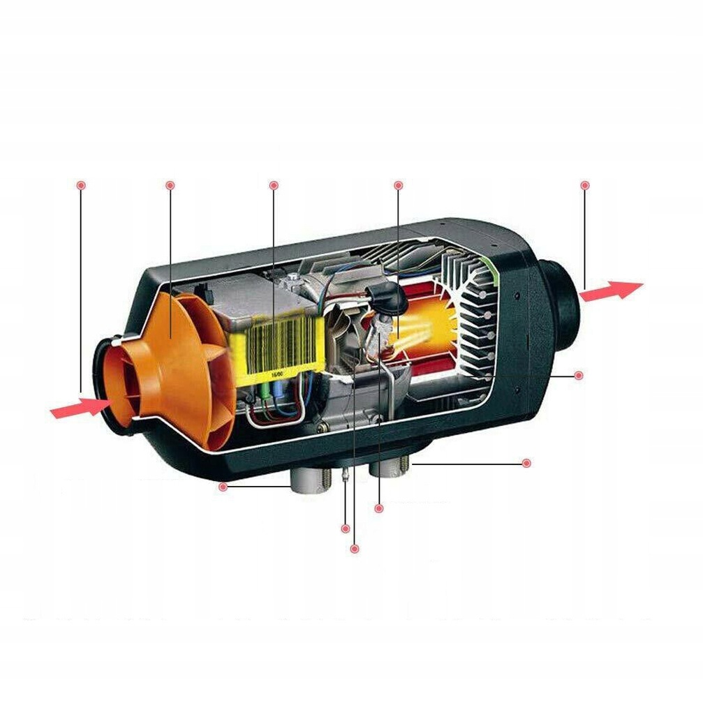 фото №14, Нагрівач стояночний, дизель з lcd,podgrzewacz повітря na олія привідний