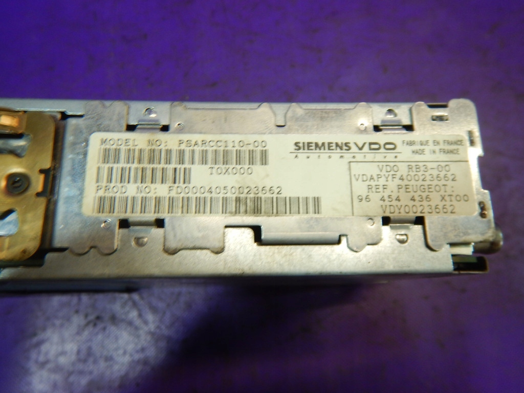 фото №3, Peugeot 307 01-05 радіо cd 96454436xt00