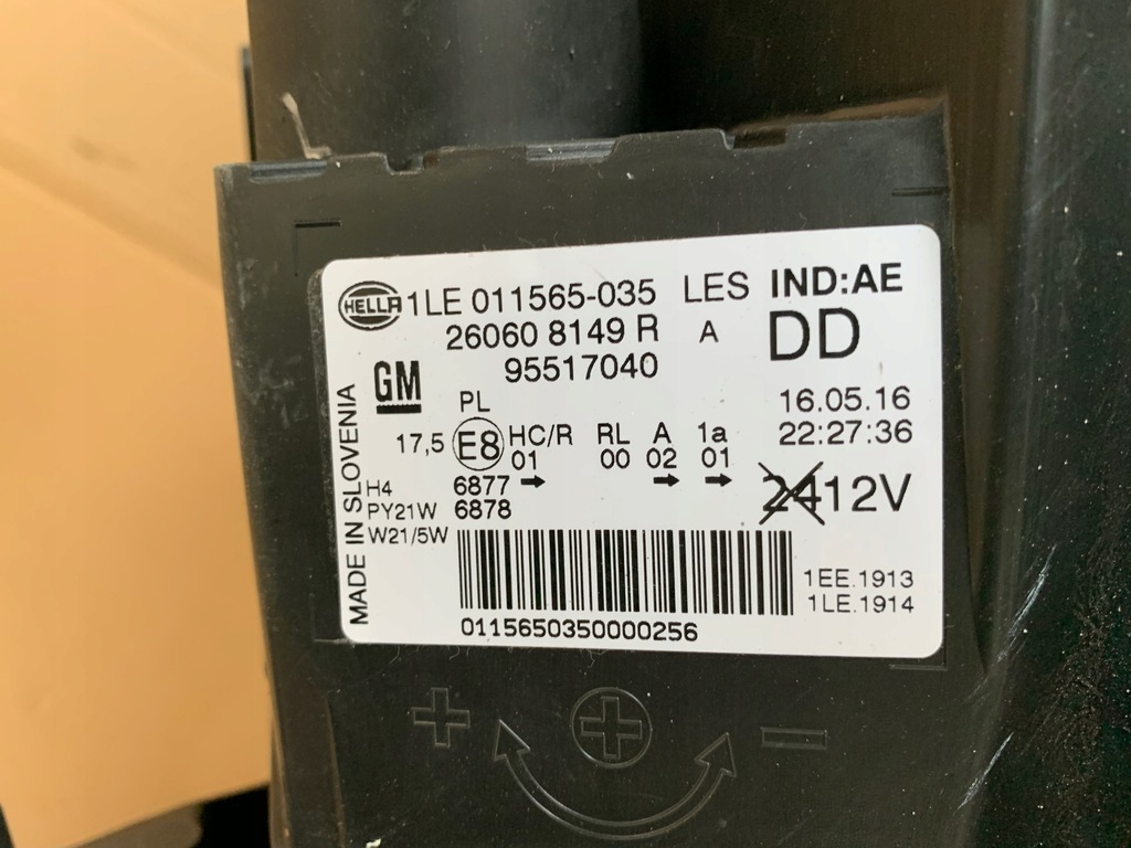 фото №5, Opel vivaro ii 14- левая лампа передняя