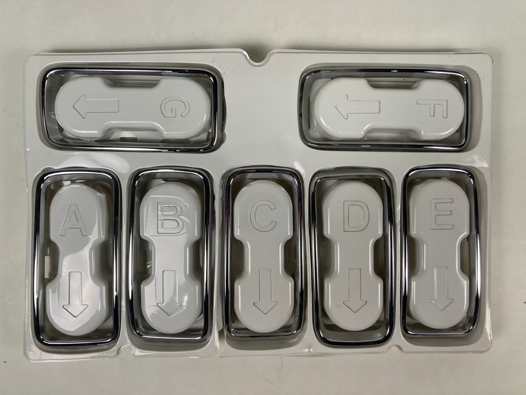 фото №1, Рамки решетка хром комплект set 7 szt jeep renegade