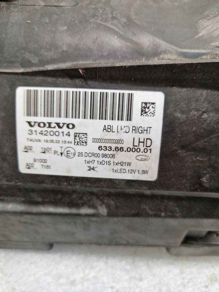 фото №9, Лампи права ліва volvo s80 ii v70 bixenon поворотний 31420013 31420014 demonta