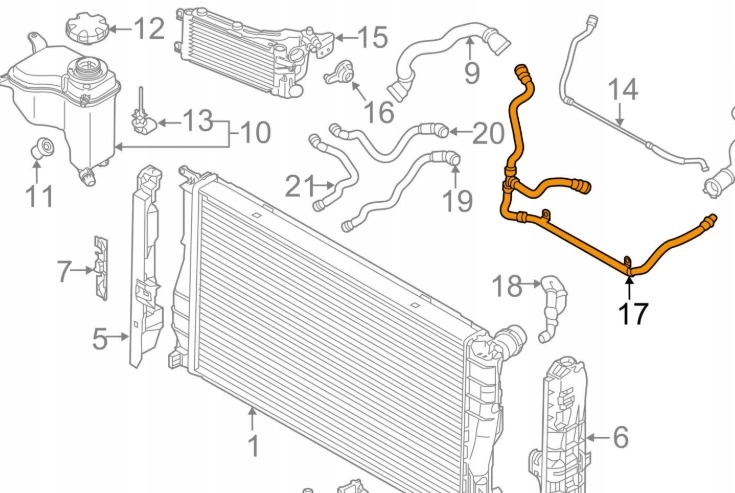 фото №9, Bmw x1 e84 холодоагент охолоджуюча рідина труба шланг 17127639027 7639027 oem