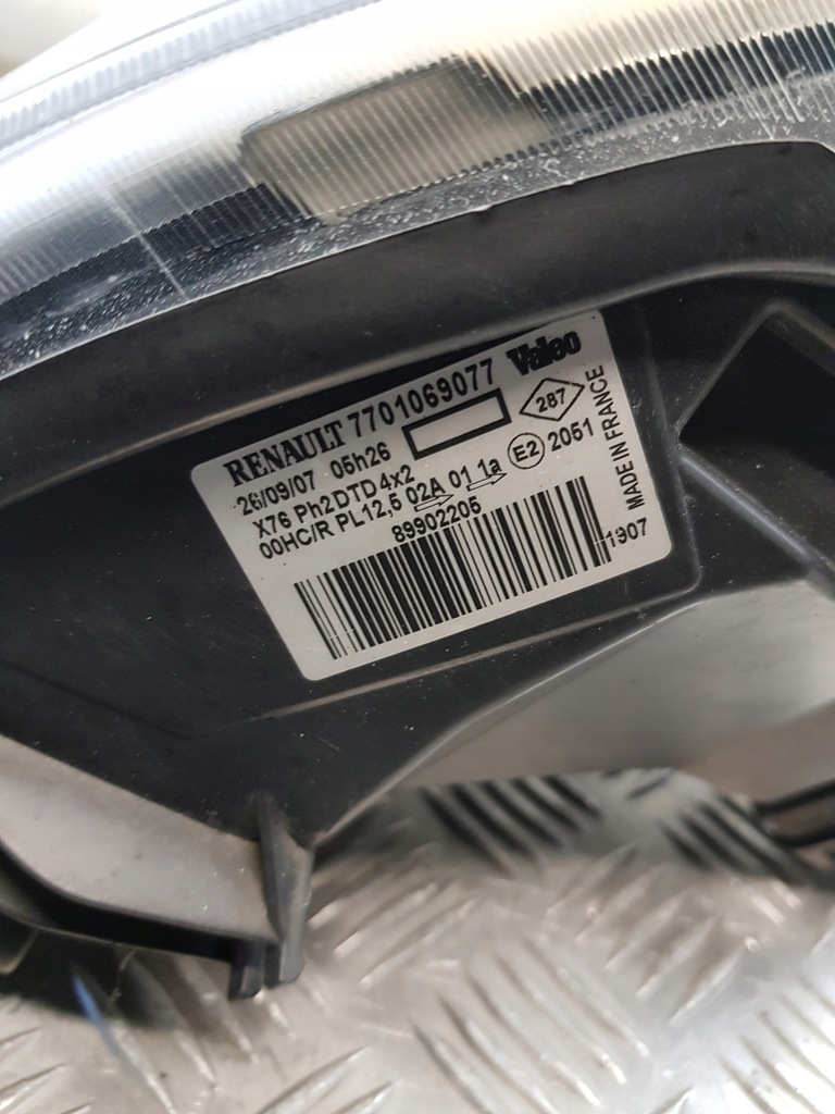 фото №10, Лампа права перед 7701069077 renault kangoo i lift europa