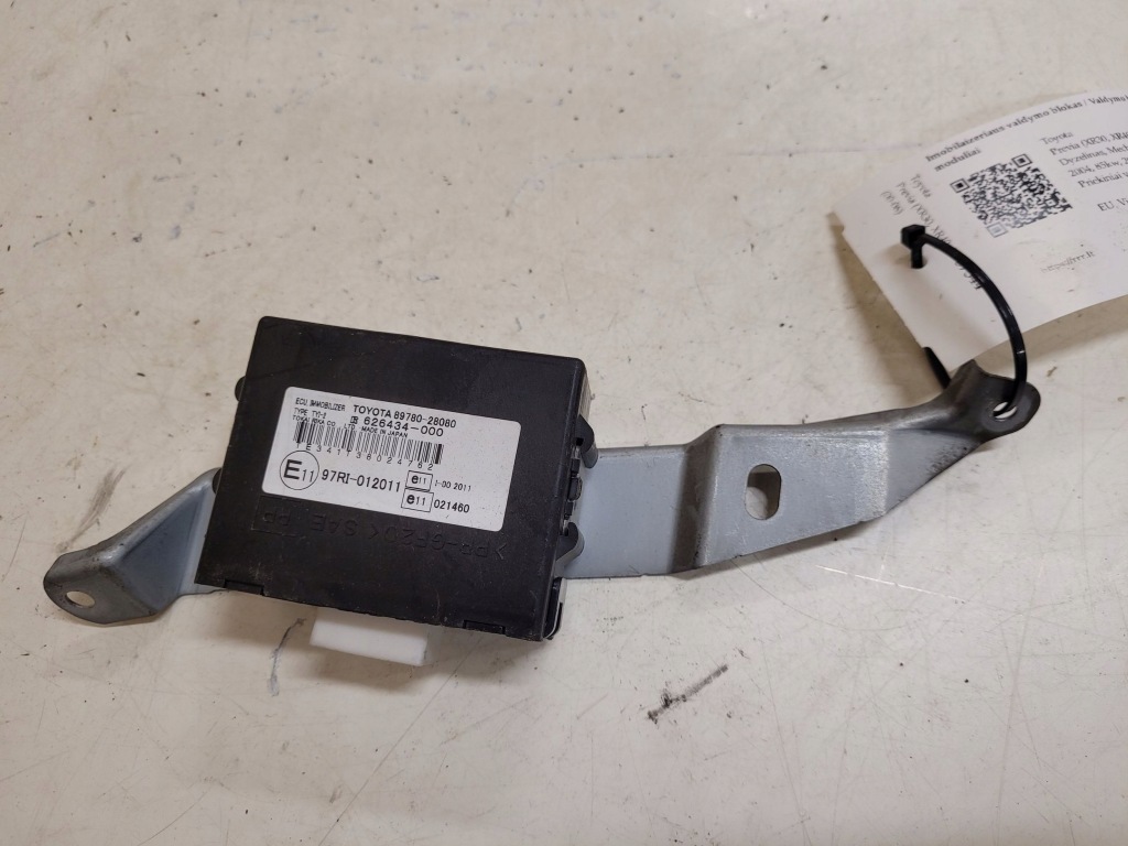 фото №1, Модуль иммобилайзер toyota previa _r3_ 8978028080 2.0l дизель 2006