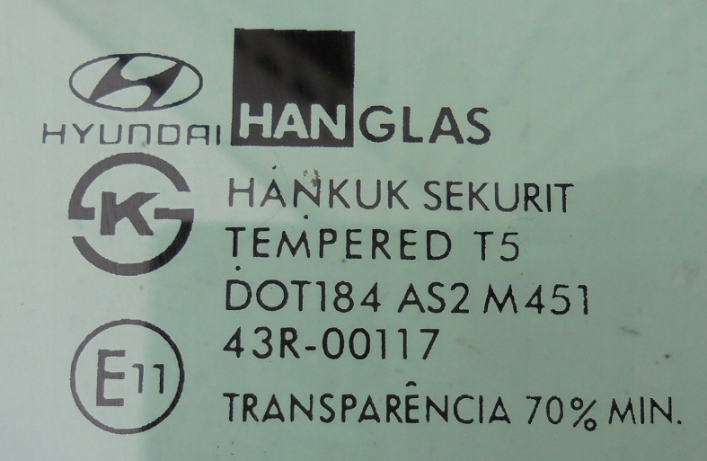 фото №2, Hyundai coupe ii 02 r стекло боковая дверь правая перед
