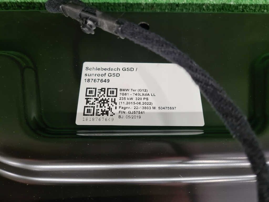 фото №9, Bmw 7 g12 люк крыша сдвижной 8062891