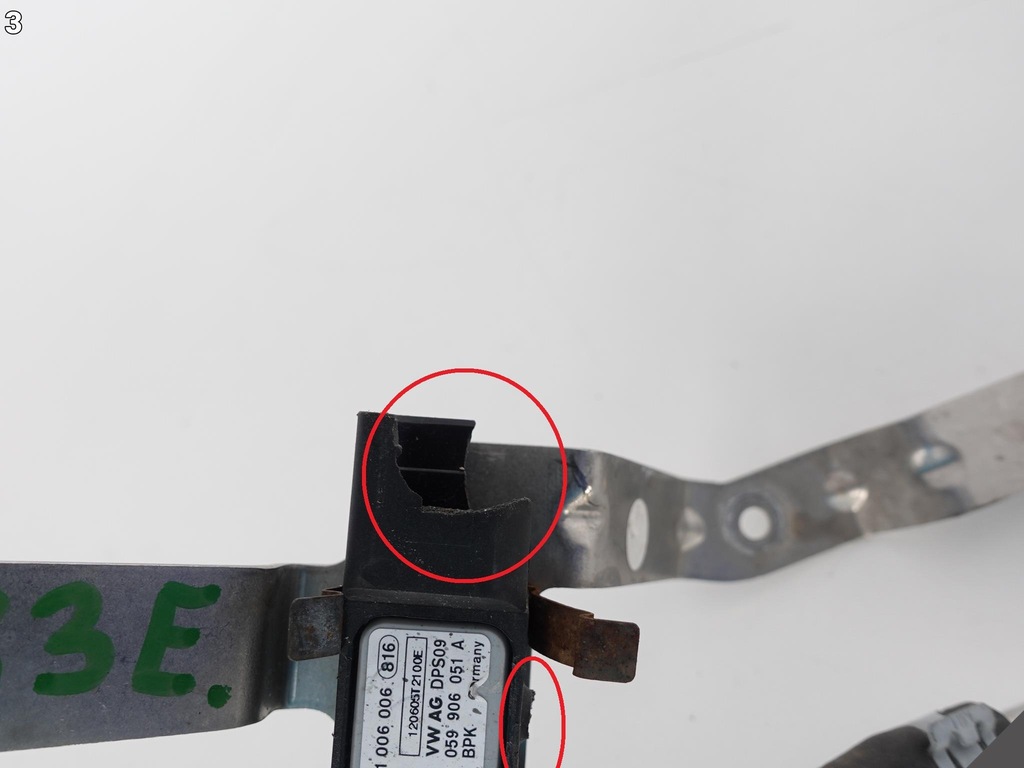 фото №4, Porsche cayenne 7p5 трубка давления выхлопных газов