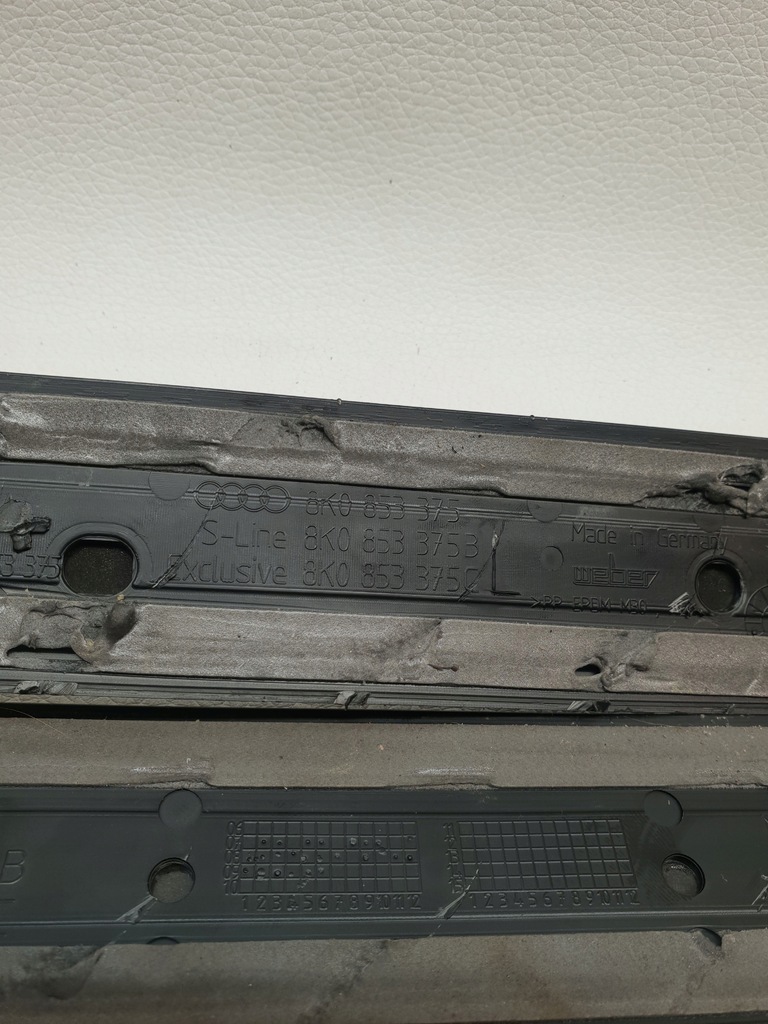 фото №12, Audi a4 allroad b8 8k 08-11 накладка порог молдинг dekor na порог комплект