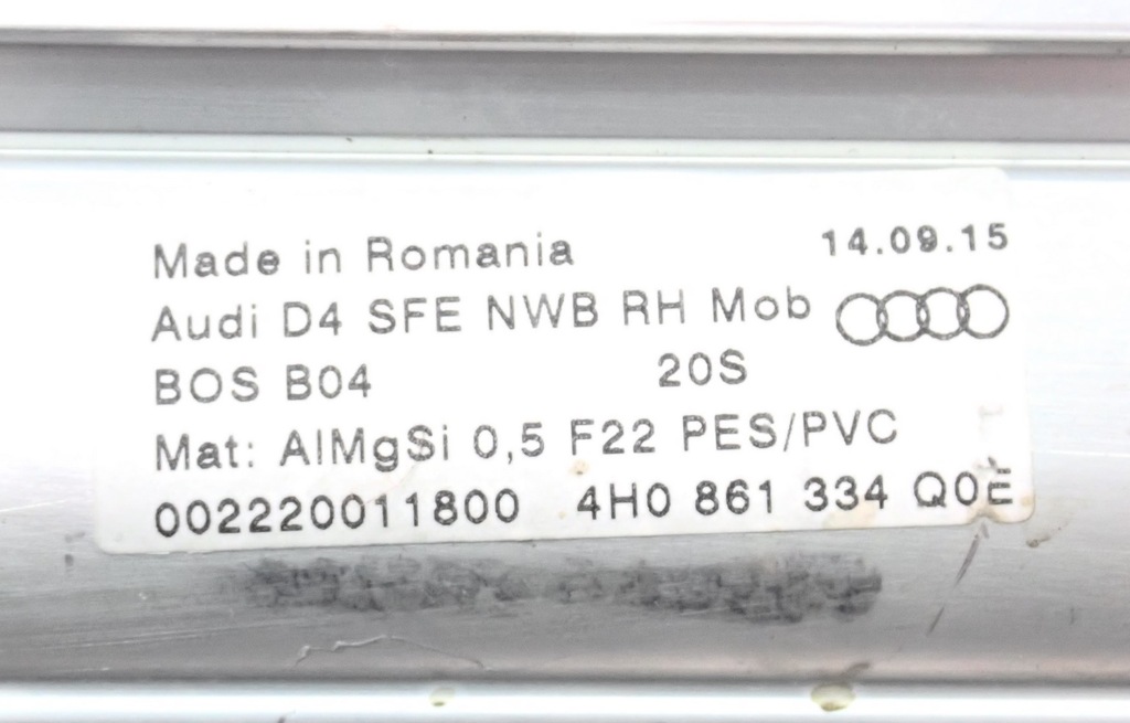 фото №8, Audi a8 d4 4h набір електричних rolet-tył