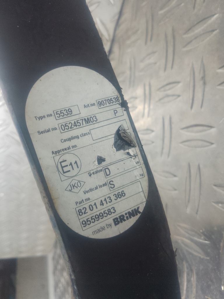 фото №13, Trafic iii 15- бампер задняя задний hak буксировочный комплект