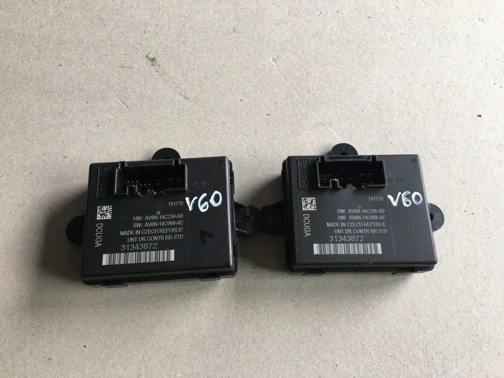 фото №1, Volvo v60 10- модуль блок керування двері задня 31343872