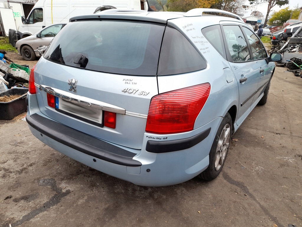 фото №13, Peugeot 407 sw двері правий задня праве задні eylc