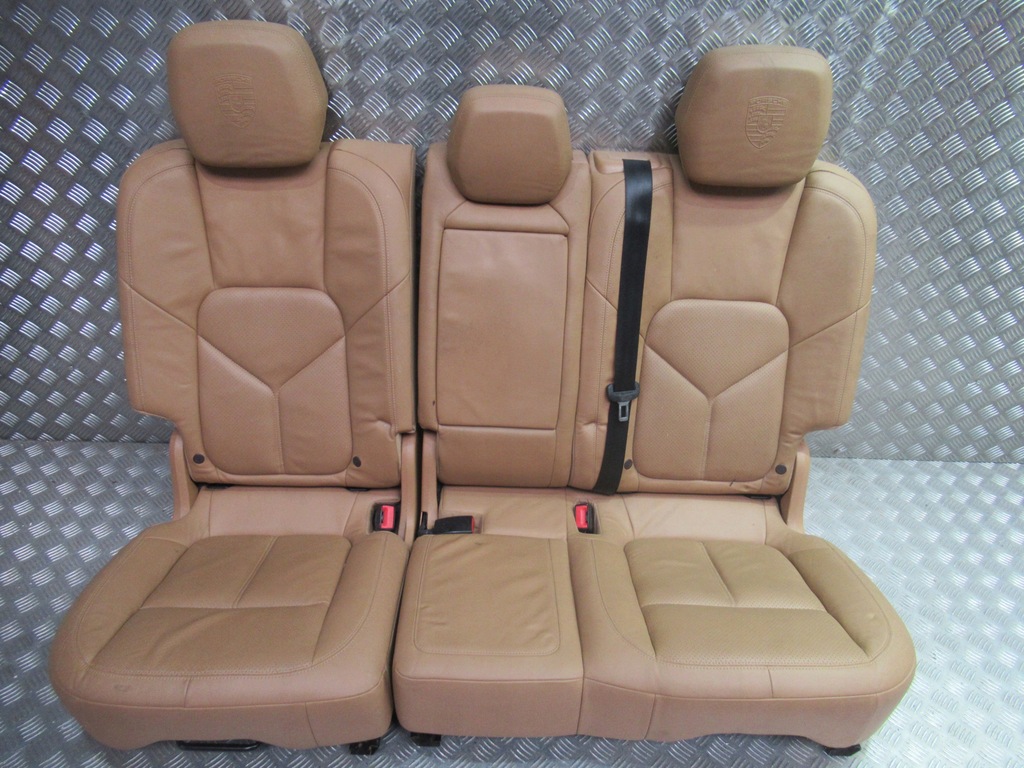 фото №12, Porsche cayenne 7p5 lift сиденья кожа заднее сиденье обшивки обивка комплектная