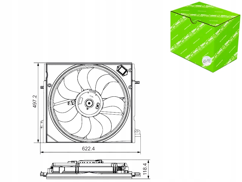 Купить Вентилятор радиатора valeo