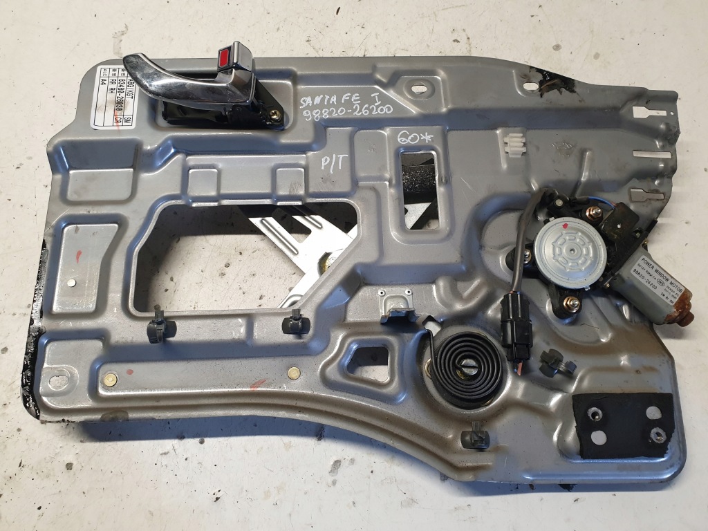 фото №1, Підйомник скло правий задня задній hyundai santa fe