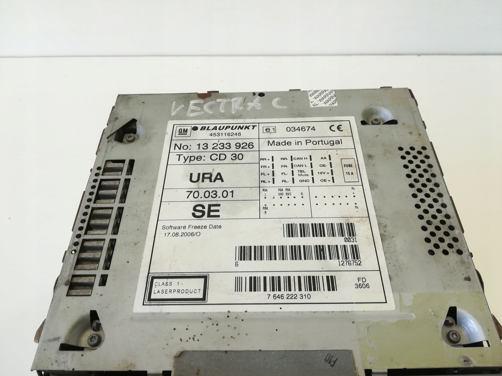 фото №2, Радіо радіопрогравач cd 30 opel vectra c